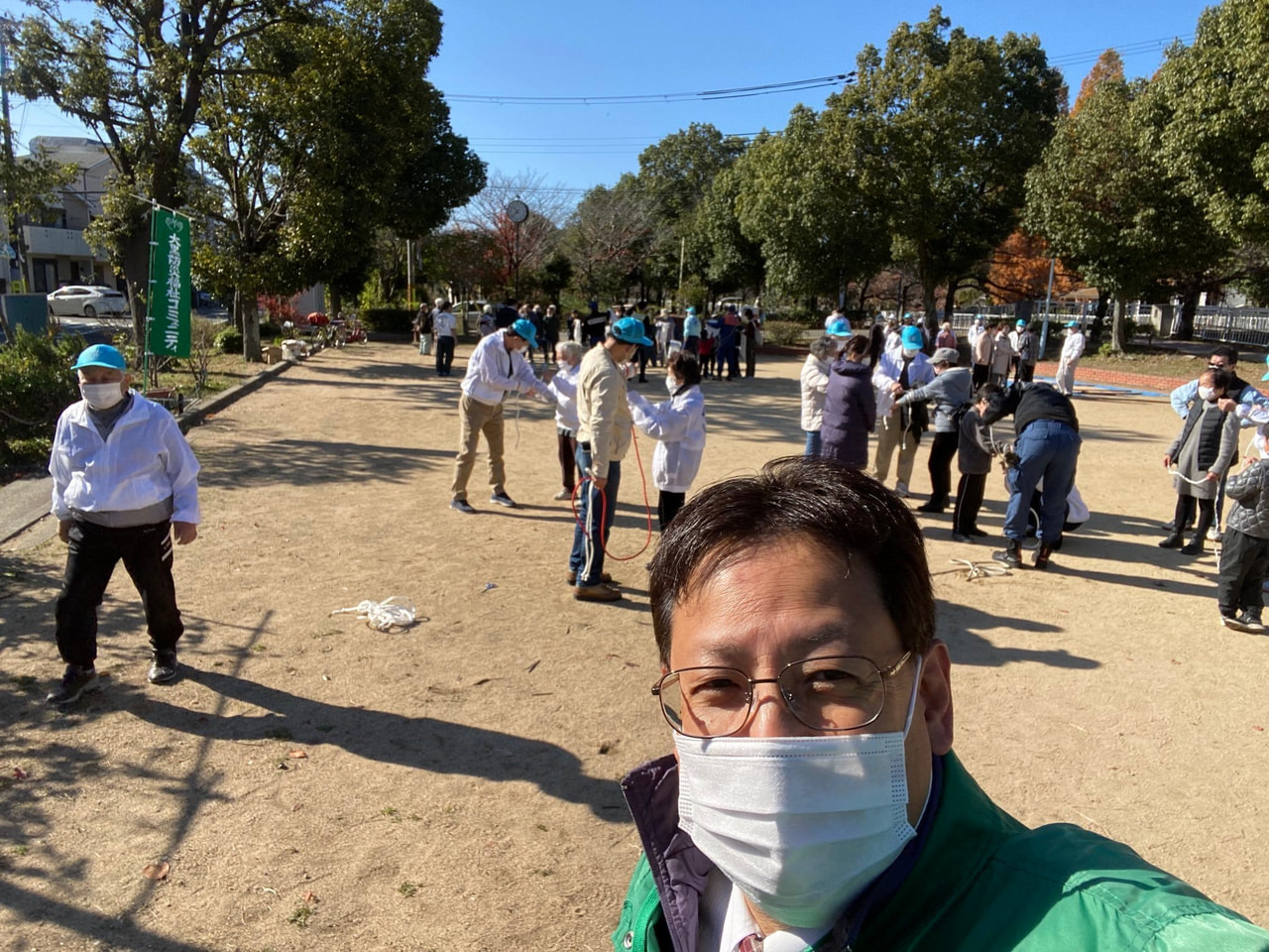 大黒地域の防災訓練です。