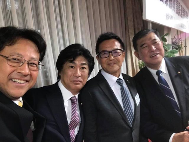 左官業振興議員連盟の総会に、兵庫県の嶋田会長が党本部までお越し下さいました。