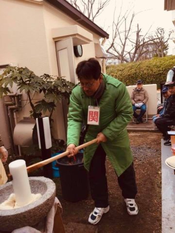 狩口台センターでのお餅つきです🤗