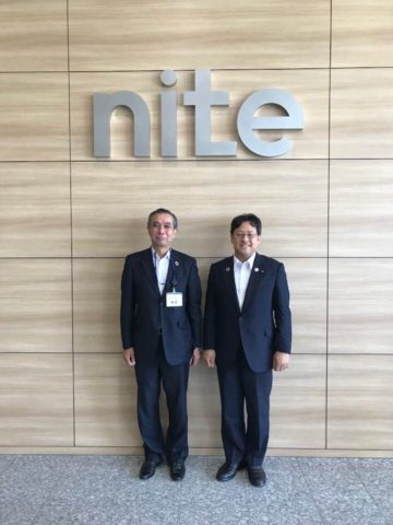 大阪の製品評価技術基盤機構（NITE）を視察しました。