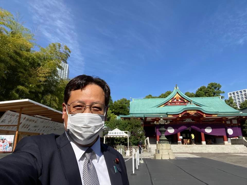 日枝神社の朔旦祭にお参りしています🌈🍀