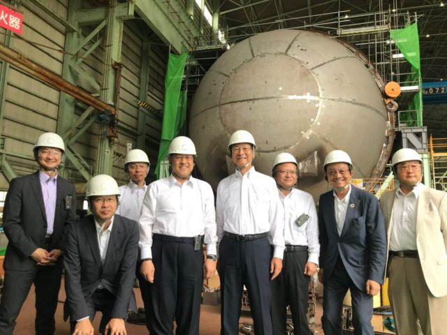 川崎重工業さんの播磨、ポーアイの工場・施設に視察に寄せて頂きました。