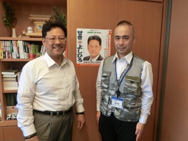 久野潤さんが久し振りに事務所を訪ねて来てくれました。