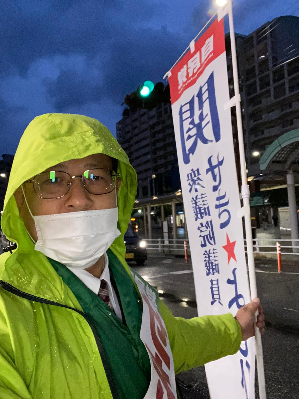 垂水駅周辺、雨ですね☔️