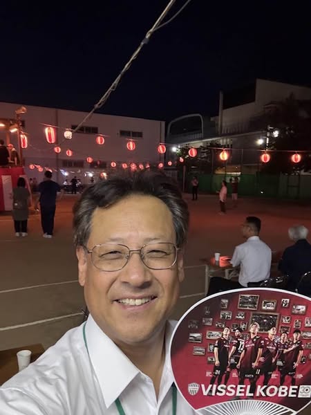 須磨東部自治会の夏祭りは手作りの盆踊りです
