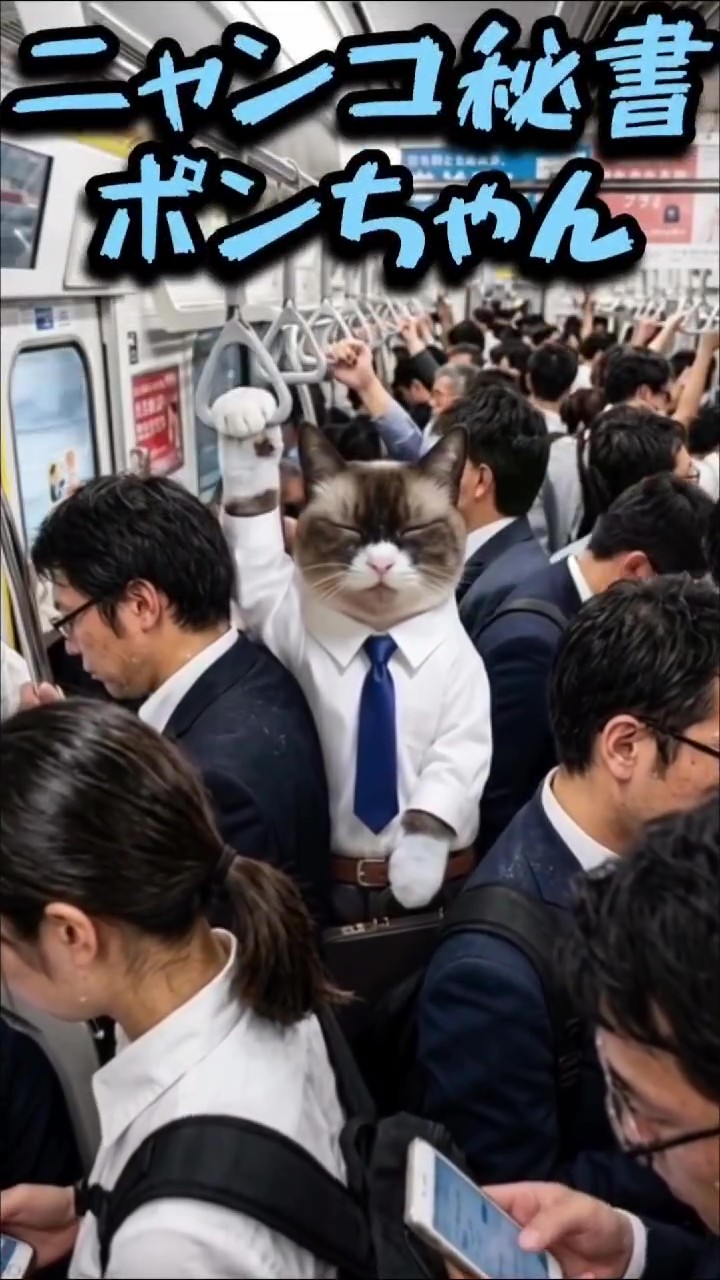 ニャンコ秘書ポンちゃんです