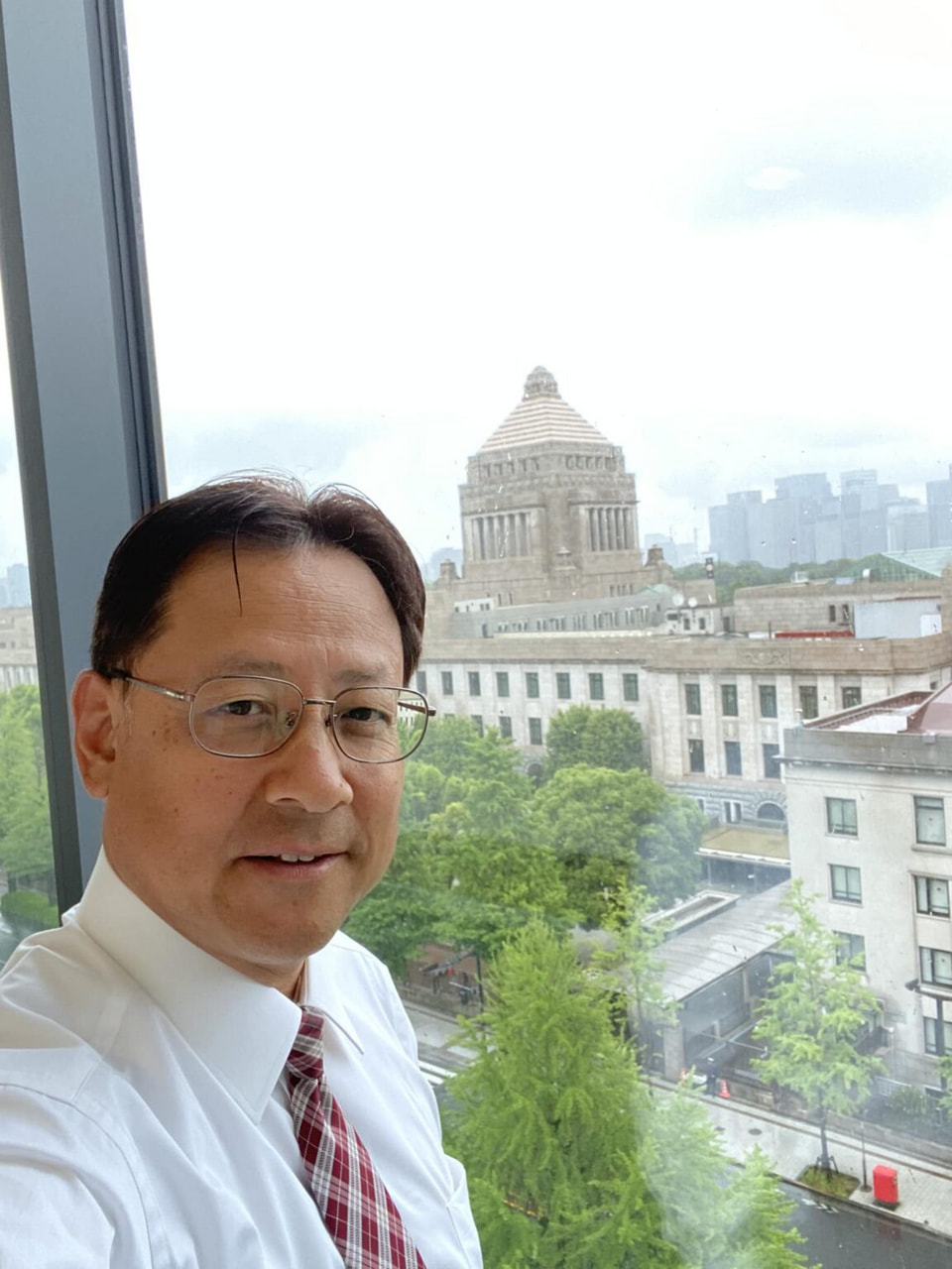 国会も凄い雨です☔️