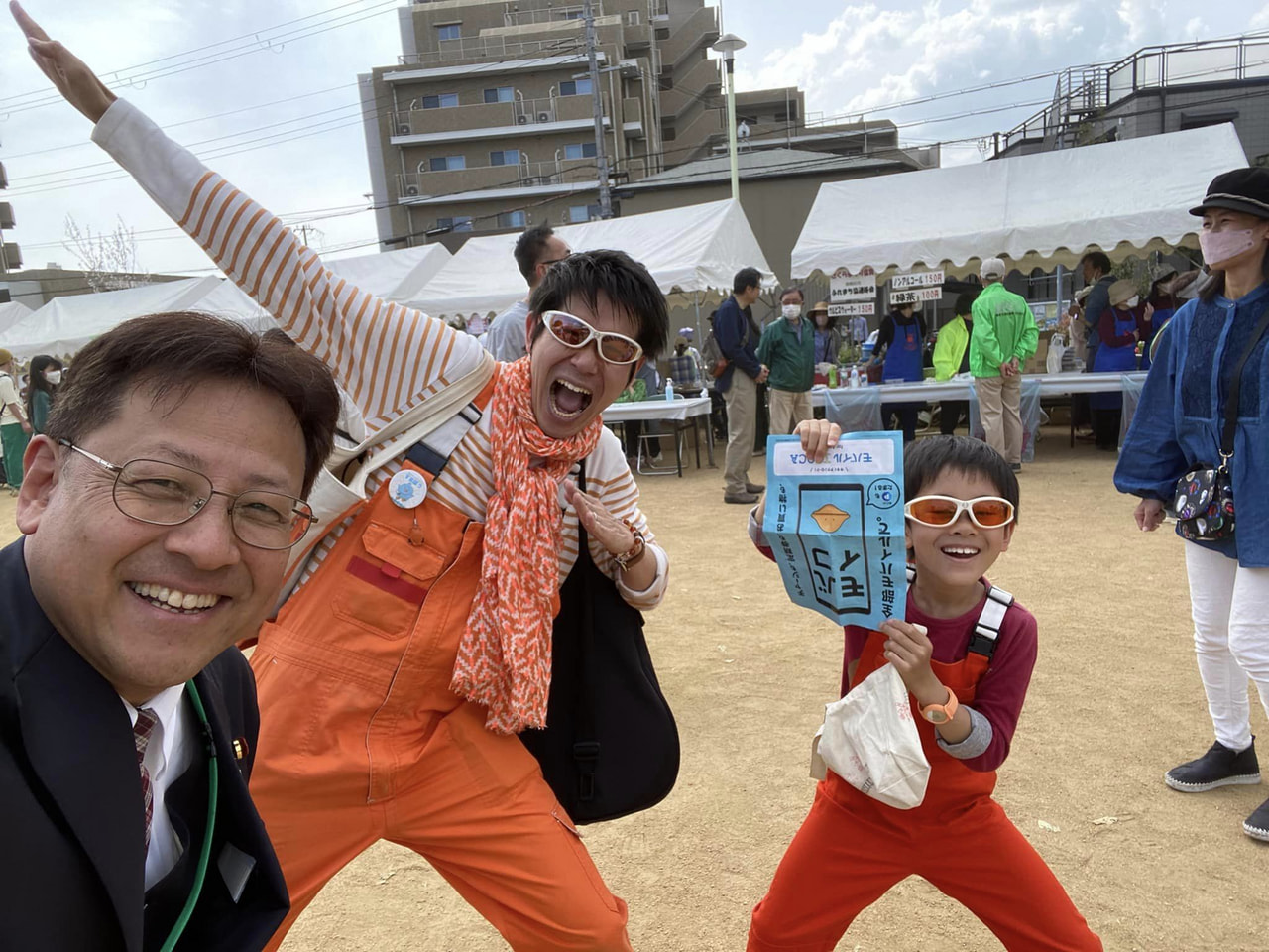 妙法寺川、さくらまつり　しんごお兄さんです🤗🌸